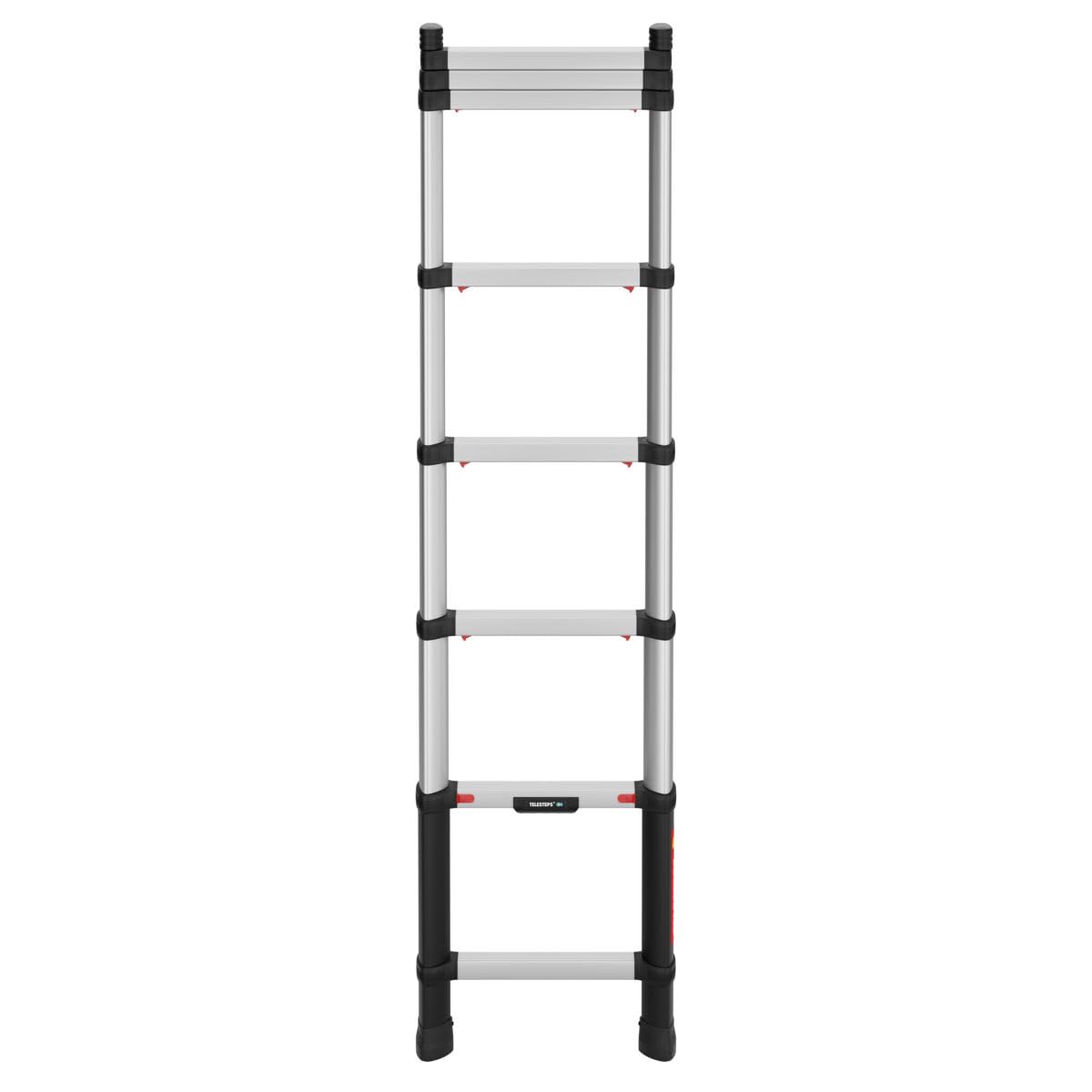 Scala telescopica 2,6m di TELESTEPS I Made in Sweden I Prime Line I Scala di qualità compatta con design premium brevettato I Corrimani triangolari I EN 131 certificata I 72226-541