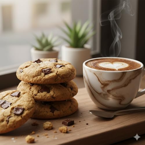 Image of MOM'S BAKERY Homemade Crunchy Chocochip Eggless Cookies - 200gm Soft, Chewy Hygienic & Freshly Baked Snack Treats- Ideal for Gifting | Perfect for Biscuit Lovers | No Egg, Healthy & High Fiber for Anytime Cravings for Tea Time
