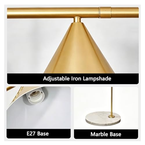 Lampe sur pied rétro à intensité variable et interrupteur intégré - 4