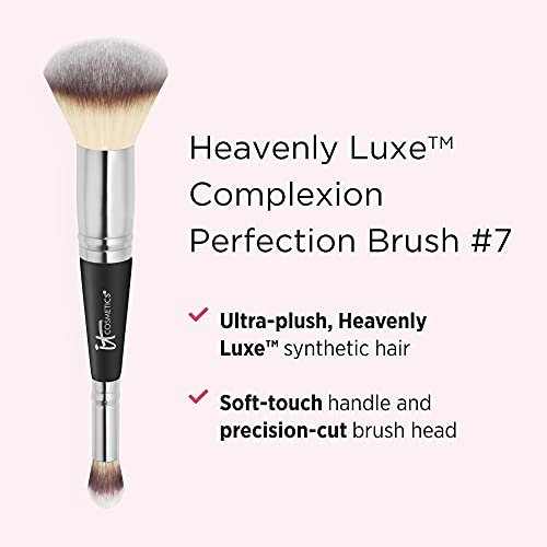 It Cosmetics Makeup Set - Includes Supersize Bye Bye Under Eye Concealer (14.5 Light) + Heavenly Luxe Complexion Perfection Concealer Brush (1 Fl Oz) - With Collagen, Hyaluronic Acid & Antioxidants #TOP4