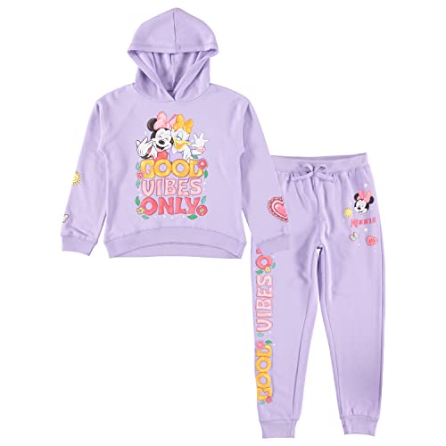 Image of Disney Girls Minnie Mouse Hoodie and Jogger Clothing Set - Little and Big Girl Sizes 4-16