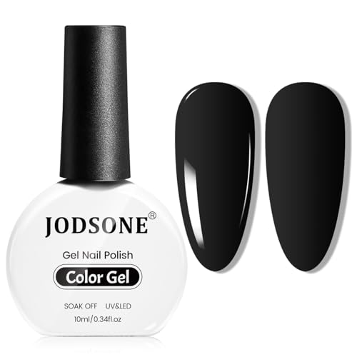 JODSONE 10ml Smalto Gel Nero Smalto Gel Soak Off Led Manicure Salon Diy a casa Regalo per le Donne