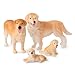 Terra by Battat – Dog Family - Animal Toys for Kids 3-Years-Old & Up (4 Pc)