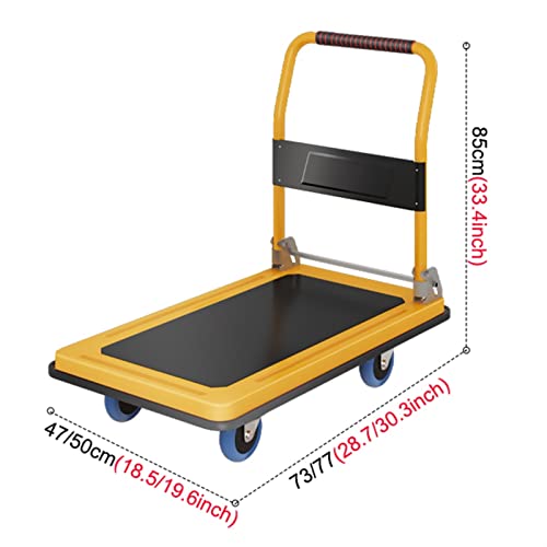 Carretilla plegable para carga con ruedas giratorias 360° color rojo miniatura 7
