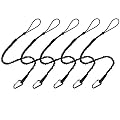 Tool Lanyard?5 Pack Safety Tool Leash?Retractable Bungee Cord with Aluminum Lock Carabiner and Adjustable Loop End, Maximum Weight Limit 13.6KG / 30lb, Fall Restraint with Shock Cord Stopper