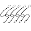 【D Ring Carabiner】5 Pcs Black