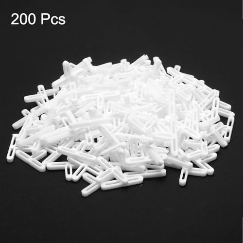 QUARKZMAN 200 Stück Fliesenabstandhalter 4mm Hartplastik T-Typ Fliesen-Nivellierer Abstandhalter Installation Keramik Abstand Clips für Wandboden