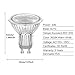 4-Pack GU10 LED Bulbs Dimmable, 50W Halogen Equivalent, 5W, 500LM 3000K Warm White, 120V, for Landscape or Home Lighting