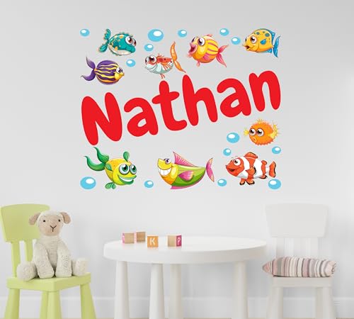 Vinilo Decorativo Personalizado Tema Animales Océano 15x13 in