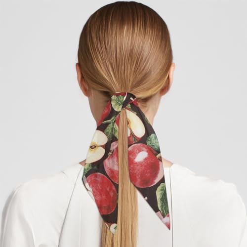 Women's Square Silk Scarf Bandana - 23.6x23.6 Inch Head Scarf, Polyester with Butterfly Moon Wildflower Print4