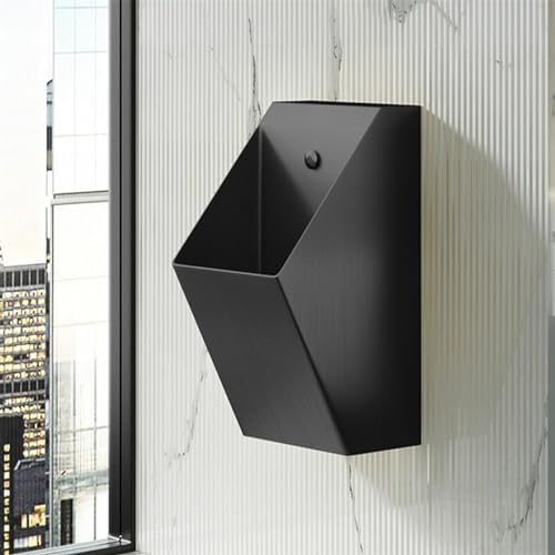 Stainless Steel Wall-Mounted Urinal - Commercial Flush Toilet with Sensor for Home, Hotel, Bar & Airport - Anti-Overflow Vertical Design, Space-Saving Solution