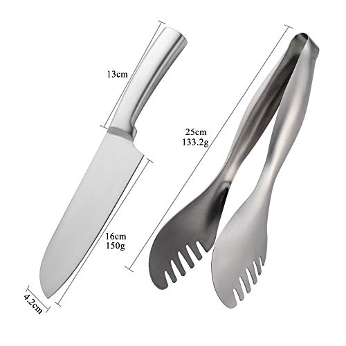Set Cuchillos Cocina 2 Piezas Acero Inox Base miniatura 7