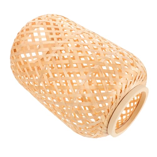 TOYANDONA Lámpara De Techo De Bambú Tejido Pantalla De Lámpara De Granja Faroles De Bambú Faroles De Jaula Farol De Jaula De Pájaros Decoración De Farol