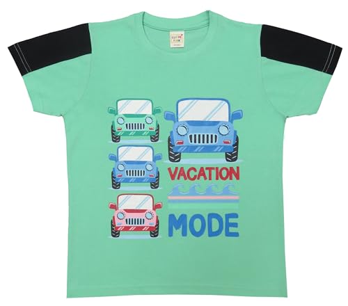 Image of Clothe Funn Boys Printed Cotton Half Sleeves T-Shirt & Shorts Set