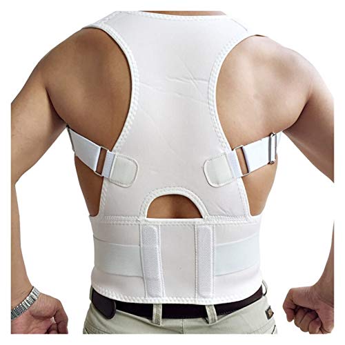 CWZZWS Unisex Ajustable Postura Correctora Correctora de Soporte Soporte de Hombro Corturón de Postura Corturas para Hombres Mujeres Negro S-XXL