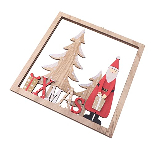 Lifkome Wall Hanging Decoration Christmas Ornaments Decorate Elder Pendant Square Bamboo #TOP23