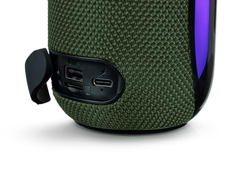 Enceinte BT lumineuse solution audio portable 30W solide antichoc army