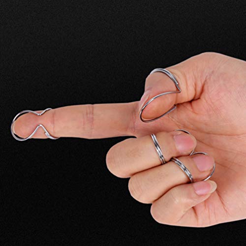 EXCEART 2 Sets Finger Pick Pouce Pick Set médiators Finger Guitar Picks Metal pour Guitare Électrique Ukulele Violon - Les Beatles, Paul McCartney, John Lennon, RIngo Starr, George Harrison EXCEART 2 Sets Finger Pick Pouce Pick Set médiators Finger Guitar Picks Metal pour Guitare Électrique Ukulele Violon – Image 4