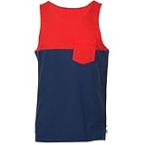 Camiseta de algodón 100% teñida con bloque de color.