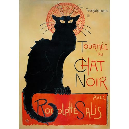 Tournee du Chat Noir Toile Roulée Grand Format ARTICULOZY