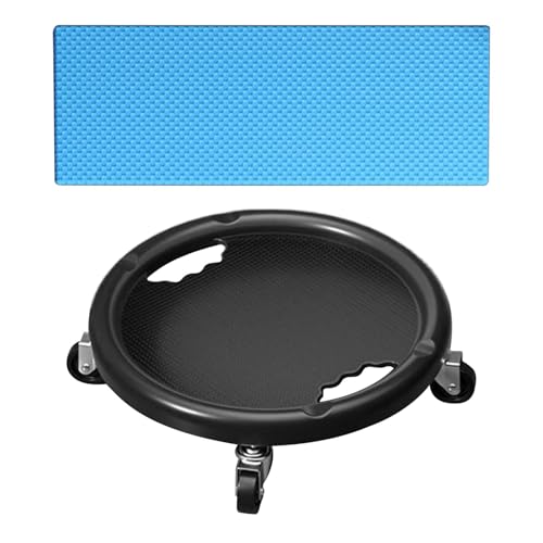 Roue abdominale 360° avec tapis de fitness pour entraînement de base