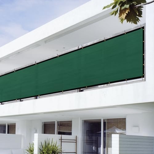 Shade&Beyond Schermo Per Recinzione Privacy 1.5x15m 170g/m² - Rete Ombreggiante HDPE Per Giardino, Balcone E Terrazzo - Nero
