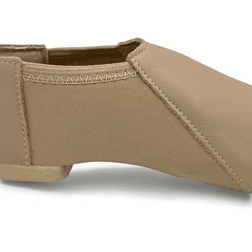 Jazz Leather Shoe with Arch Hugging Neoprene - JZ43 Java (Caramel, Medium, 13.5S)4