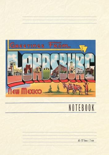 Vintage Lined Notebook Greetings from Lordsburg, New Mexico