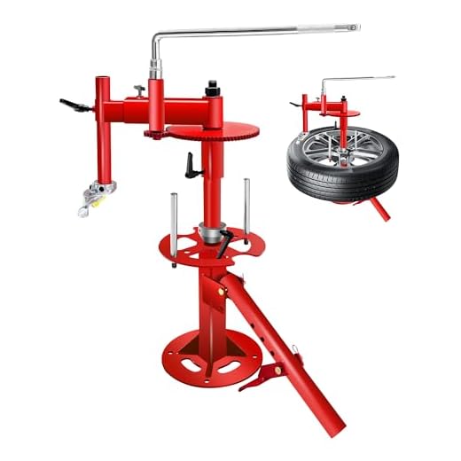 CGENWDCH Portable Manual Tire Changer Machine with Gear Transmission System, Save Time and Effort, 4''-21'' Tire Change, Fit for Car, Truck, Trailer, Lawn Mower, ATV, UTV