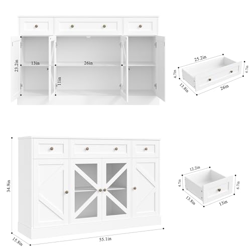 image for Keyluv Buffet Sideboard 55