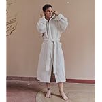 Luxury Organic Japanese Cotton Hotel & Spa Waffle Bathrobe for Men and Women (Hooded/Kimono) - Image 4