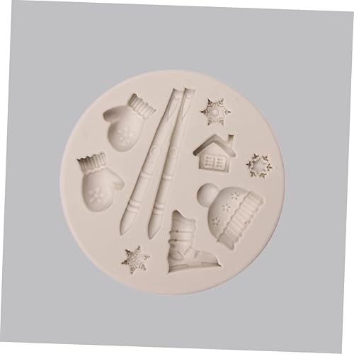 Miniatura 7 de NOLITOY Vela de Navidad de chocolate de Navidad Crayón de Navidad formas de galletas de Navidad Molde de para Resina moldes de vela de silicona para