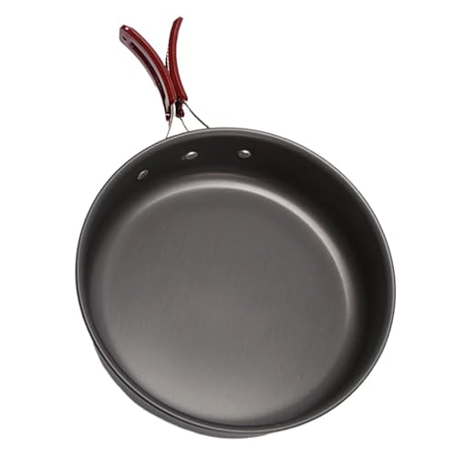OKUMEYR Outdoor Frying Pan Large Non-Stick Camping Pot Folding Handles for Picnic and Family Cooking Portable Outdoor Cooking Ware - Image 8