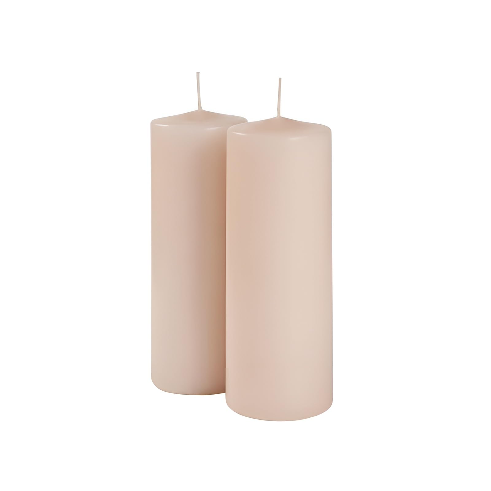 Bougies ciro 7 cm x 20 cm grand format de couleur poudre