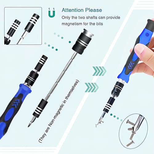 142 IN 1 Professional Computer Repair Tool Kit, Precision Screwdriver Set with 120 Bits Magnetic Repair Tool Kit for iPhone, MacBook, Computer, Laptop, PC, Tablet, PS4, Game Console, and Others