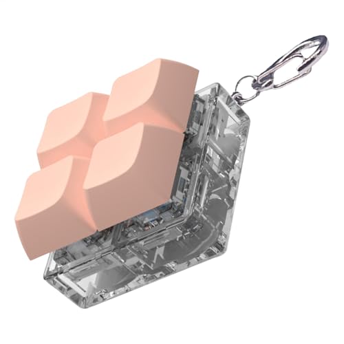 キーボードキーチェーンおもちゃ、4ボタンメカニカルキーフィジェット、98x0.98インチファッショナブルなバックパックペンダント、楽しい指先のおもちゃストレスリリーフ、子供と大人のためのパーティーの好意