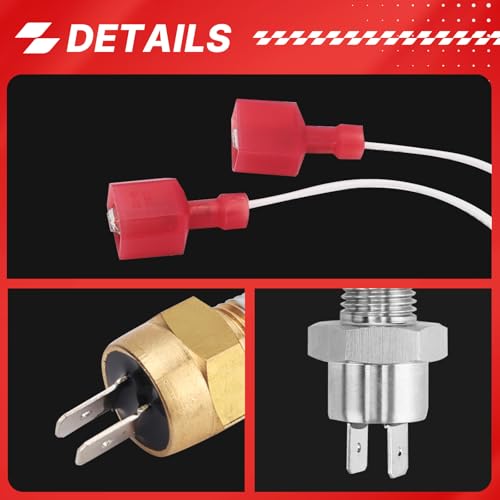 42002-0024S Stack Flue Sensor 42001-0063S High Limit Switch and 42001-0053S Heater Thermistor Fits for Pentair MasterTemp, Sta-Rite, Max-E-Therm SR200 SR333 SR400 Pool & SPA Heater Electrical Systems