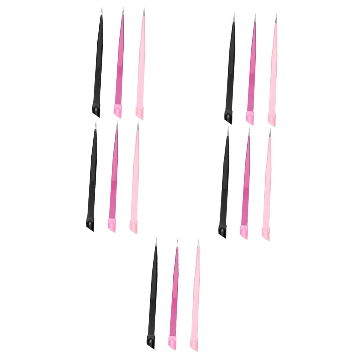 VALICLUD 5 set Pinze Multiuso Ms Per Donna Sopracciglia Bellezza Unghie Pinzette Artigianali Da Donna Pinzette A Punta Pinzette Per Fusione Di Perline Pinzette Per Ciglia 3 pezzi*5