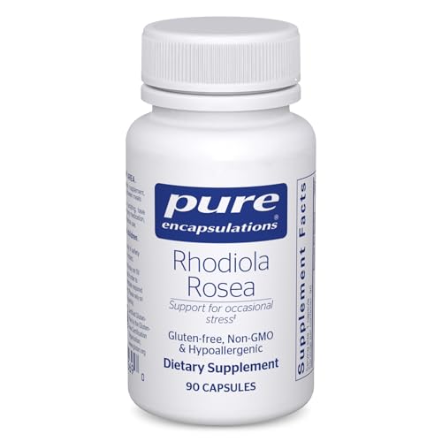 Pure Encapsulations Rhodiola Rosea - for Occasional Stress, Endurance & Fatigue Relief* - with Adaptogens - Gluten Free & Vegan - 90 Capsules
