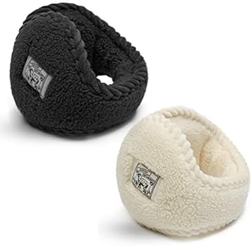 Oorwarmers voor Meisjes,Forreen 2 Stuks Oorwarmer Winter Warme Vakantie Schattige Cartoon Kat Oor Oorwarmers Zacht Pluche Warme Oorbedekking voor Meisjes Dame Warm Houden