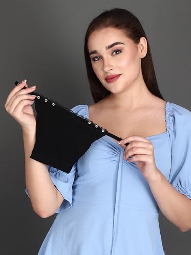 Shoppy Villa - Cotton Clip On Camisole for Women Mock Lace | Cleavage Cover | Deep Neck Cover Up Inners Cami Secret | Slip for Women Inner | Free Size | Set of 3