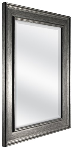 Image of MCS 15.5x21.5 Inch Wall Mirror, 21x27 Inch Overall Size, Pewter (20448)
