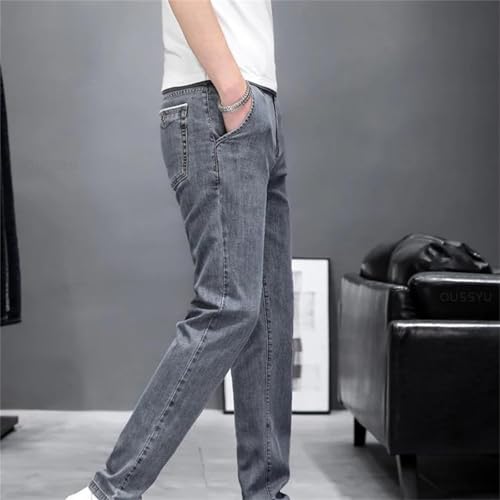 Men's Spring Fall Jeans – Stretch Skinny Slim Fit Denim Pants, Fashion Casual Elastic Trousers3