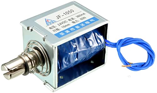 XYWHPGV DC 24V 60N 10mm Stroke Pull Type Open Frame Solenoid Electromagnet Linear Motion JF-1050(1642e d1a7f 8fe29 16747 7066e 7b0b1