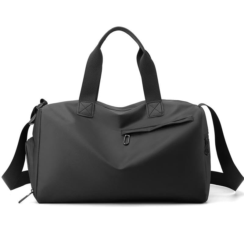 Bolsa deportiva para hombre y mujer, bolsa de gimnasio de gran capacidad, con compartimento para zapatos, bolsa seca y húmeda, separación, ligera y