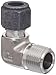 Parker CPI 6-6 CBZ-SS 316 Stainless Steel Compression Tube Fitting, 90 Degree Elbow, 3/8" Tube OD x 3/8" NPT Male