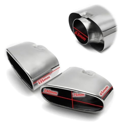 Tuyau d'échappement rouillé solution embouts doubles en acier inoxydable pour X5 E70 2008-2013