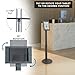 Mount-It! Lockable Tablet Floor Stand for Samsung Tab A9+, S9, S9 FE, S8, A8 – Anti-Theft Kiosk, Fully Enclosed, Height Adjustable, Rotating & Tilting, Freestanding or Bolt-Down, Steel, Black