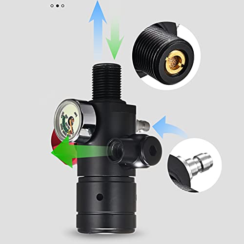 DIDEEP 1L Mini-Tauchflasche Tauchset mit Entlüftungsventil Tauchgurt Taucherbrille Tragbare Wiederverwendbare Unterwasseratmung Ausrüstung für 15-20 Minuten