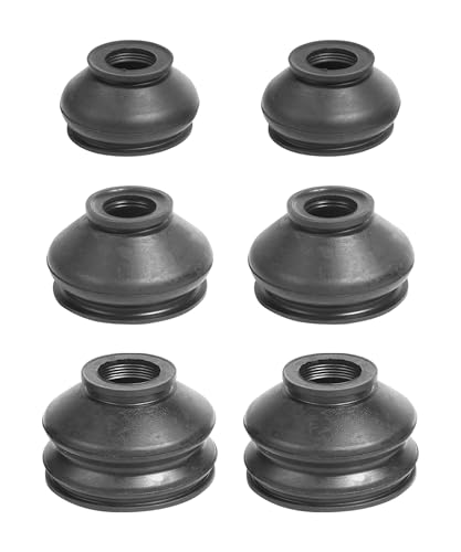UBOG 6PCS Ball Joint Boot,Car Accessories Rubber Joint,Dust Boots Cover,Turn To Rod Arm Ball Joint Head Dust Protection Rubber Cover,Ball Joint Rubber Dust Boot Covers,Suitable to Most Vehicles